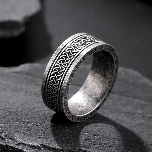 WorldNorse Odin Keltischer Knoten Rune aus Edelstahl