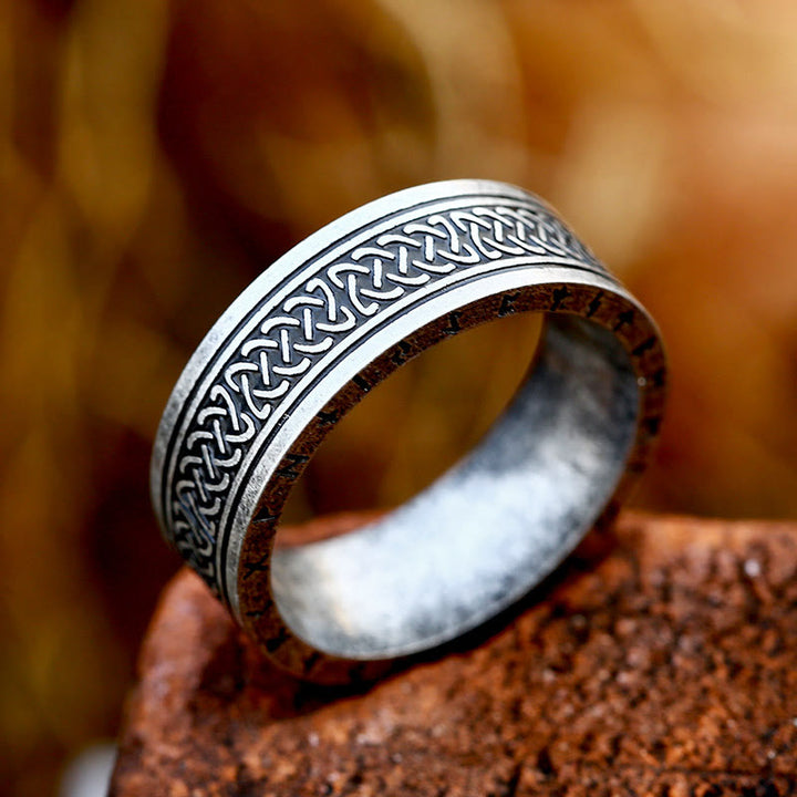 WorldNorse Odin Keltischer Knoten Rune aus Edelstahl