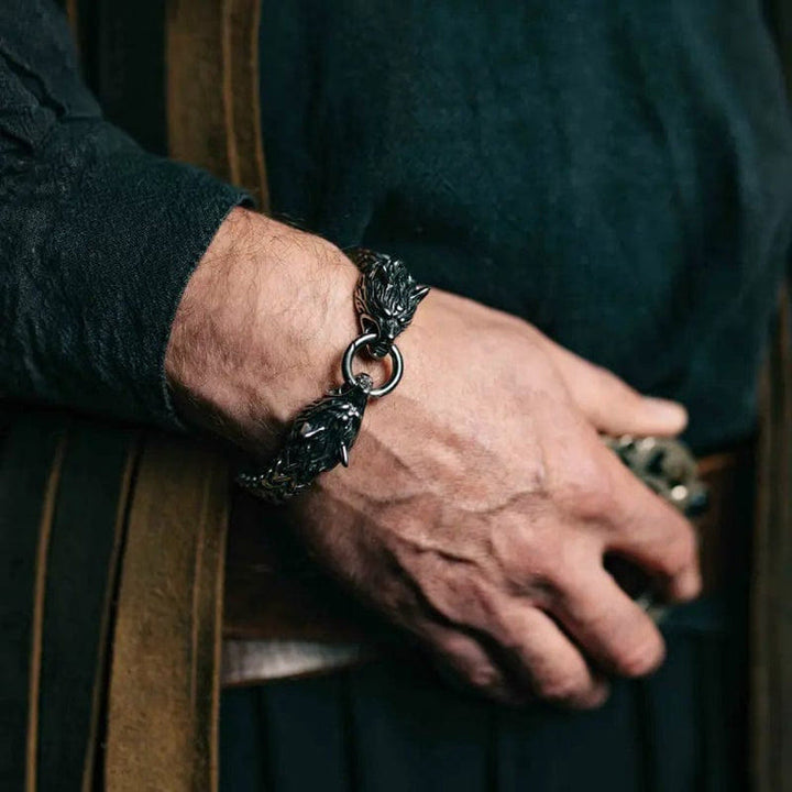 WorldNorse Wolf Wikinger Titanstahl-Stärkenarmband - image 19