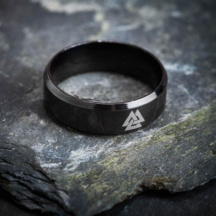 WorldNorse Klassischer Valknut Symbol Ring