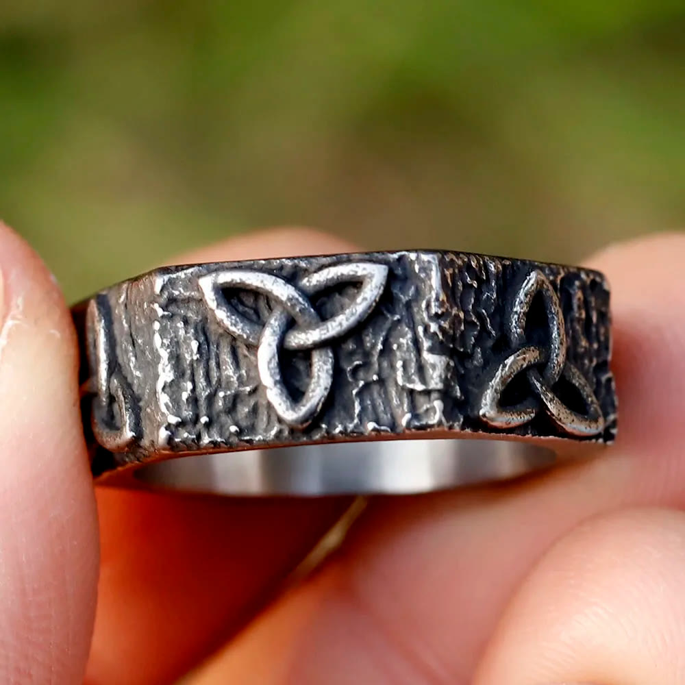 WorldNorse Triquetra Unendlichkeit Trinity Knot Siegelring