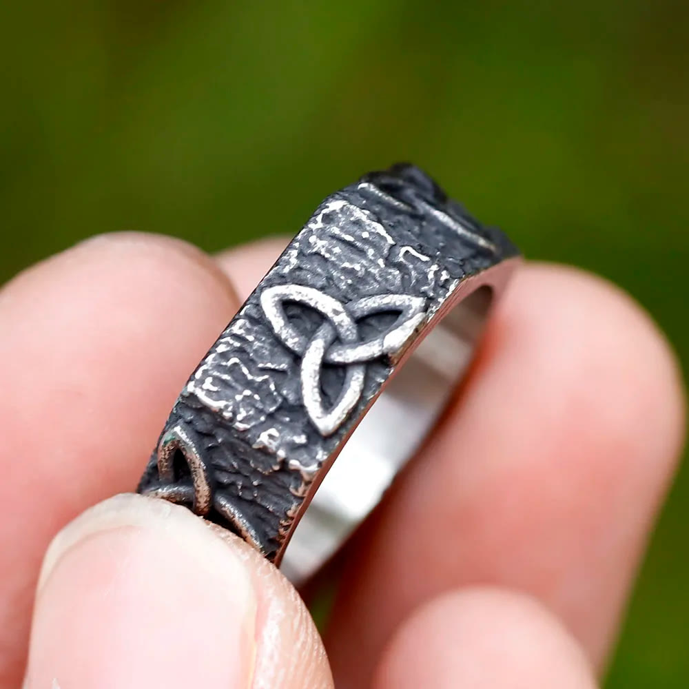 WorldNorse Triquetra Unendlichkeit Trinity Knot Siegelring