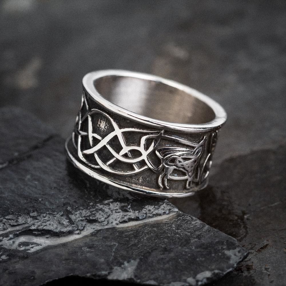 WorldNorse Wikinger Retro Raven klobiger Ring