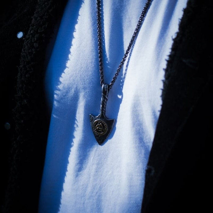WorldNorse Nordischer Krieger-Talisman mit Odins-Symbol-Halskette
