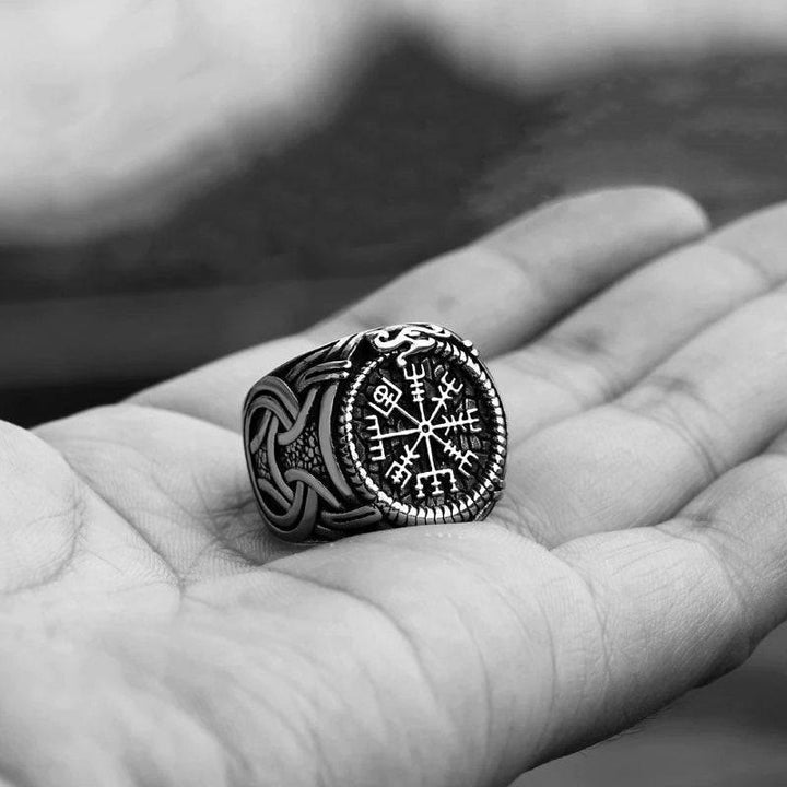 WorldNorse Vintage Runenknoten Symbol Amulett Ring - image 6