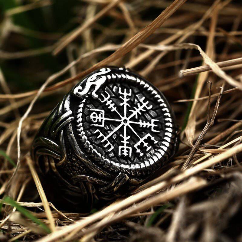 WorldNorse Vintage Runenknoten Symbol Amulett Ring - image 3