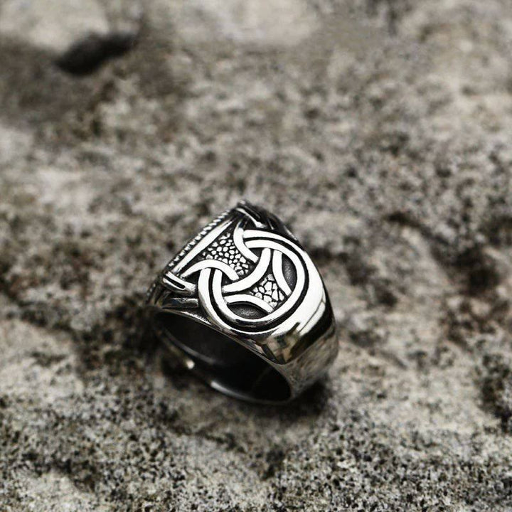 WorldNorse Vintage Runenknoten Symbol Amulett Ring - image 2