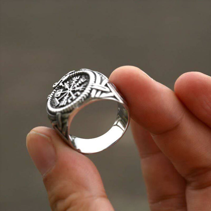 WorldNorse Vintage Runenknoten Symbol Amulett Ring - image 5