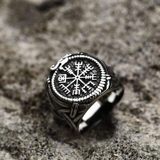 WorldNorse Vintage Runenknoten Symbol Amulett Ring - image 1
