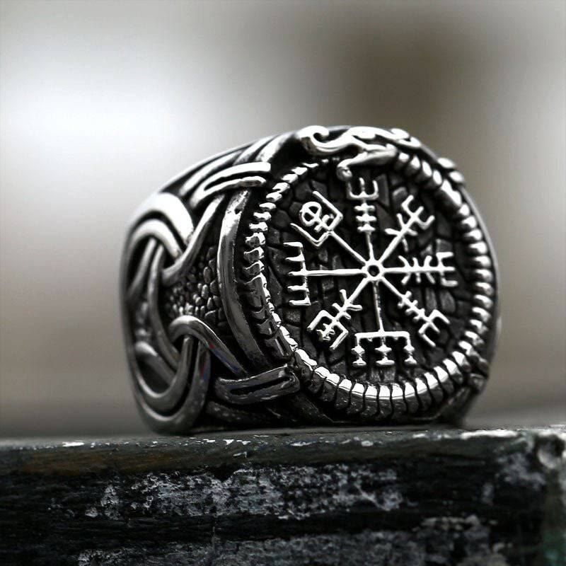WorldNorse Vintage Runenknoten Symbol Amulett Ring - image 4