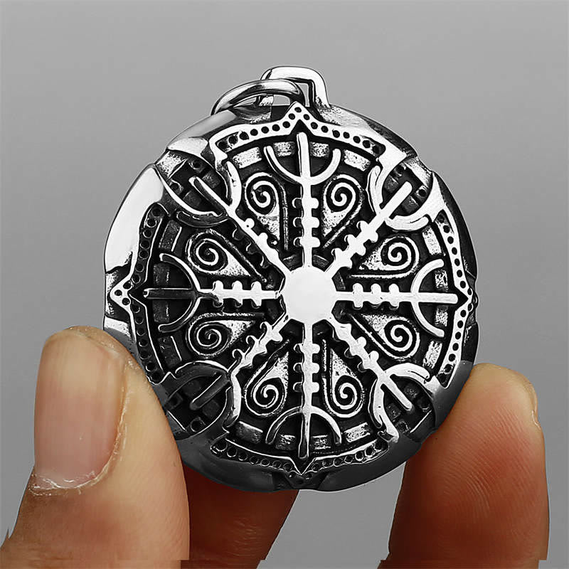 WorldNorse Der Helm der Ehrfurcht Schutz Stärke Wikinger Halskette