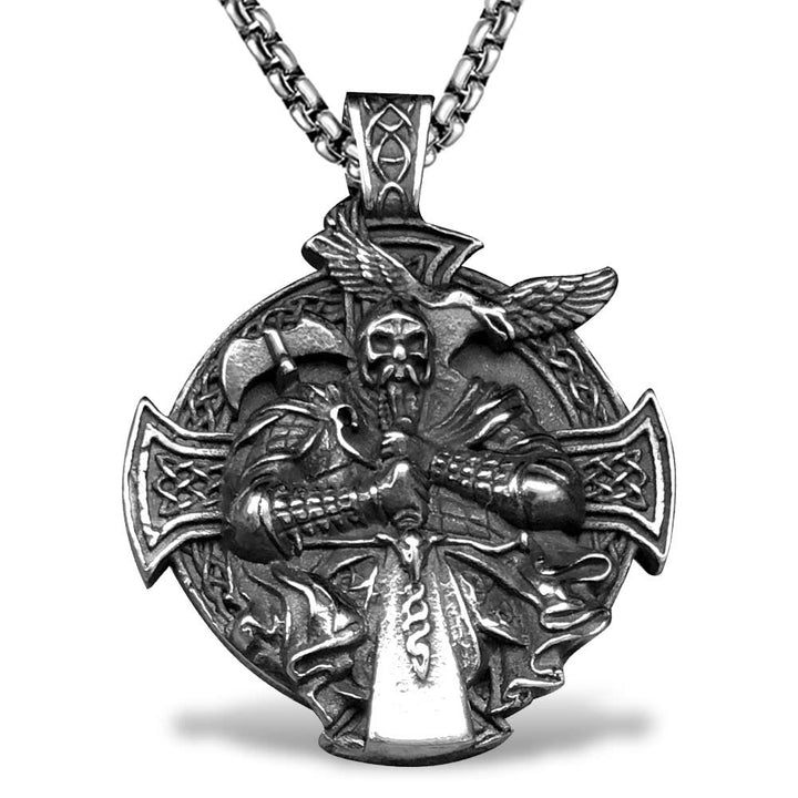 WorldNorse Odins Krieger Raven -Anhänger-Halskette