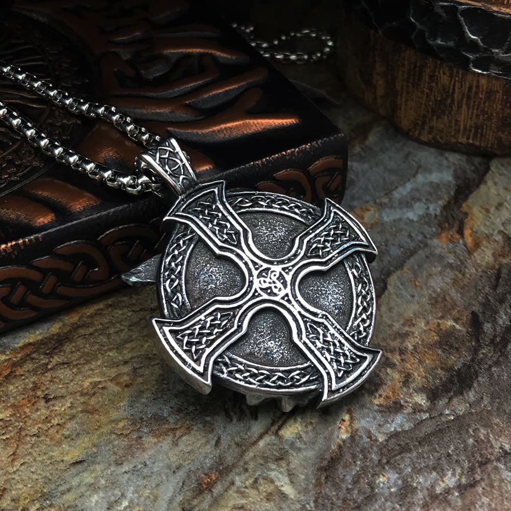 WorldNorse Odins Krieger Raven -Anhänger-Halskette