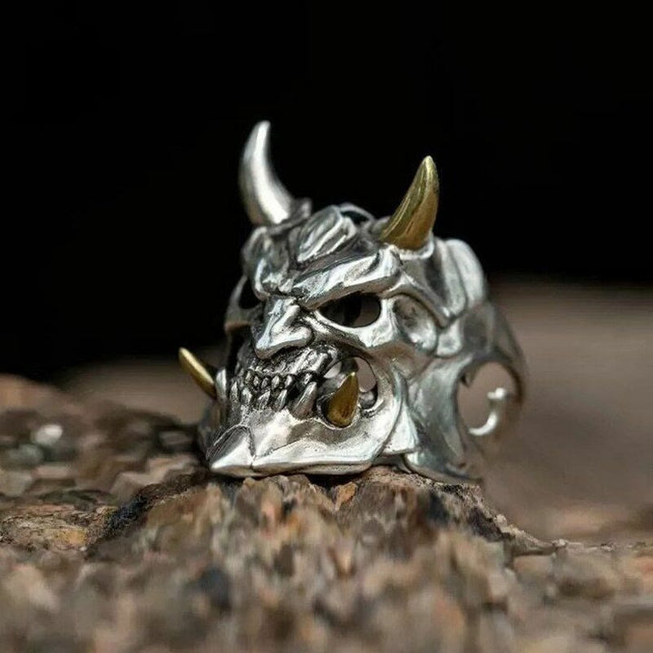 WorldNorse Demon Anger Gothic Biker Skelett Ring
