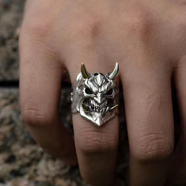 WorldNorse Demon Anger Gothic Biker Skelett Ring