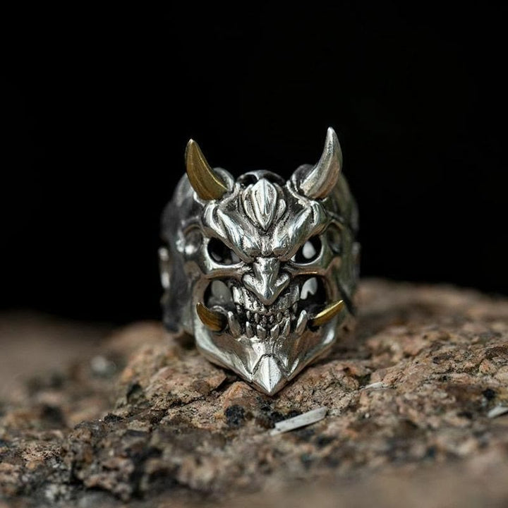 WorldNorse Demon Anger Gothic Biker Skelett Ring