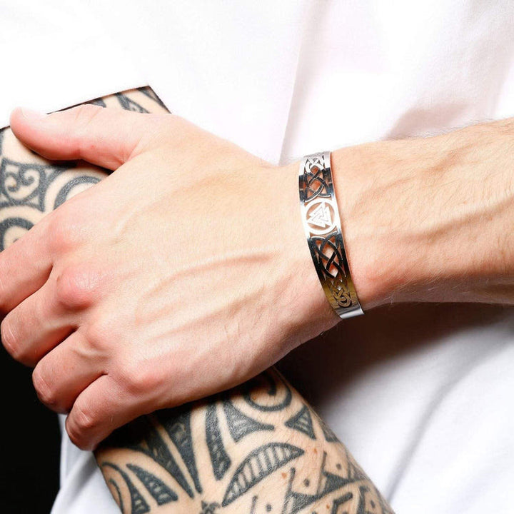 WorldNorse Valknut und Keltischer Knoten -Armband
