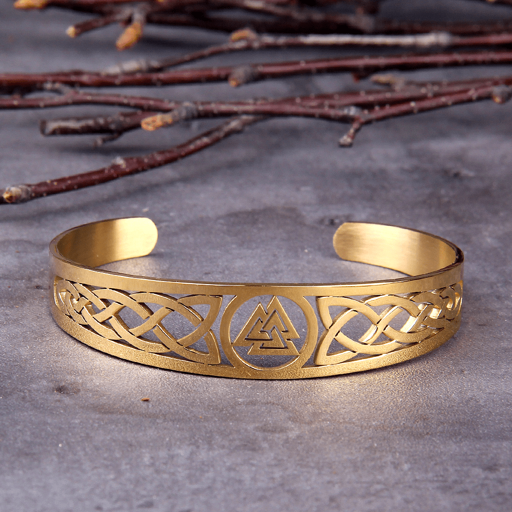 WorldNorse Valknut und Keltischer Knoten -Armband