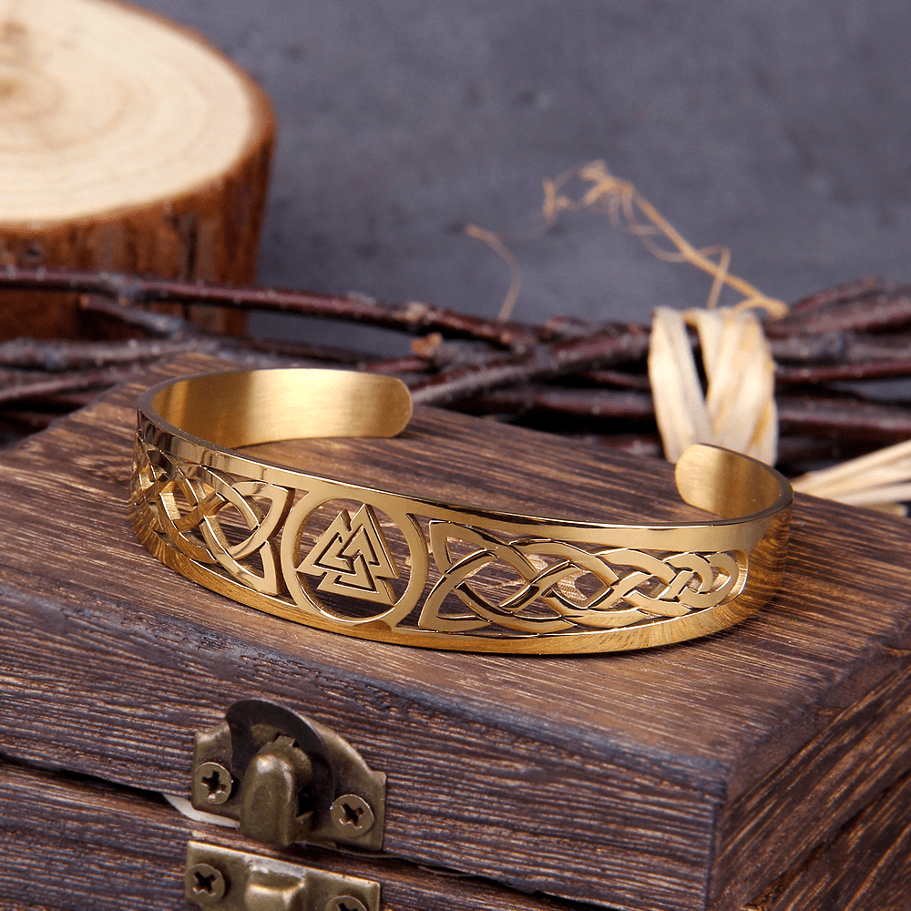 WorldNorse Valknut und Keltischer Knoten -Armband