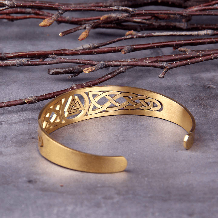 WorldNorse Valknut und Keltischer Knoten -Armband