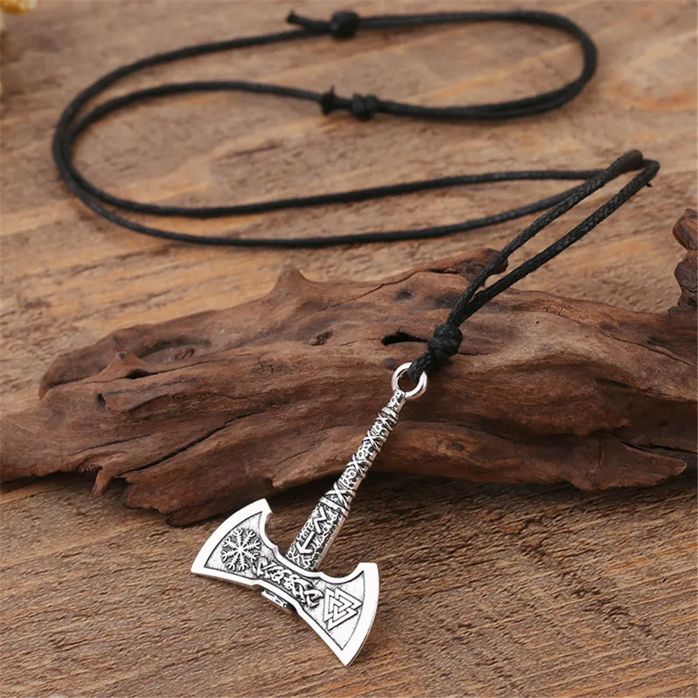 WorldNorse Wikinger Axt Anhänger-Amulett-Halskette