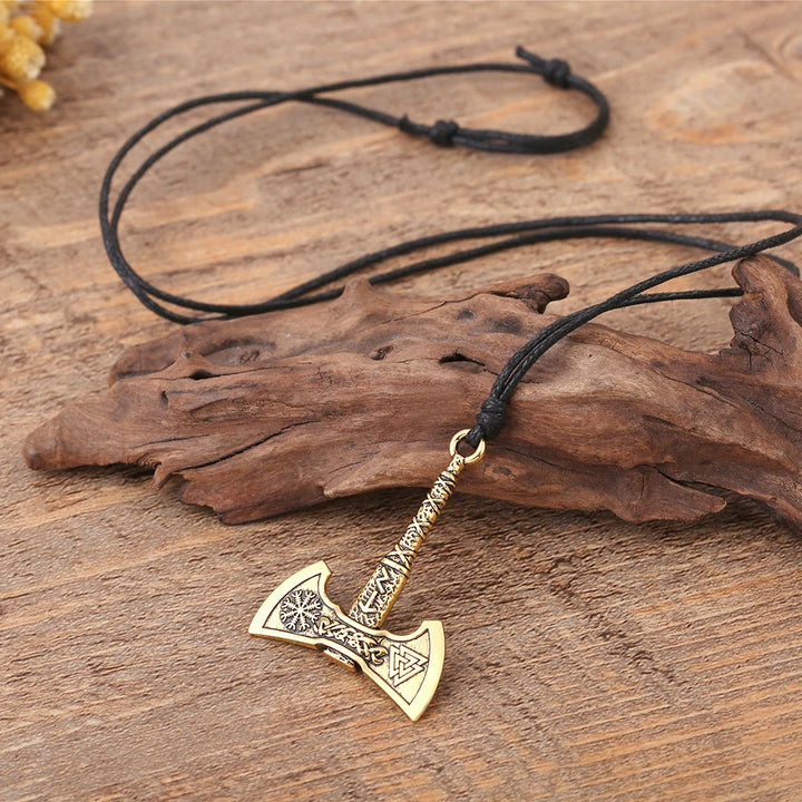 WorldNorse Wikinger Axt Anhänger-Amulett-Halskette