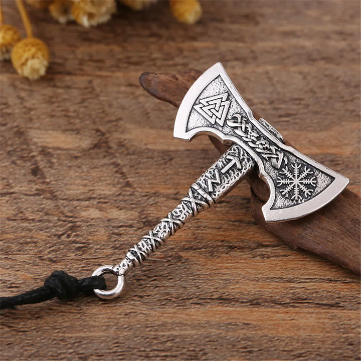 WorldNorse Wikinger Axt Anhänger-Amulett-Halskette