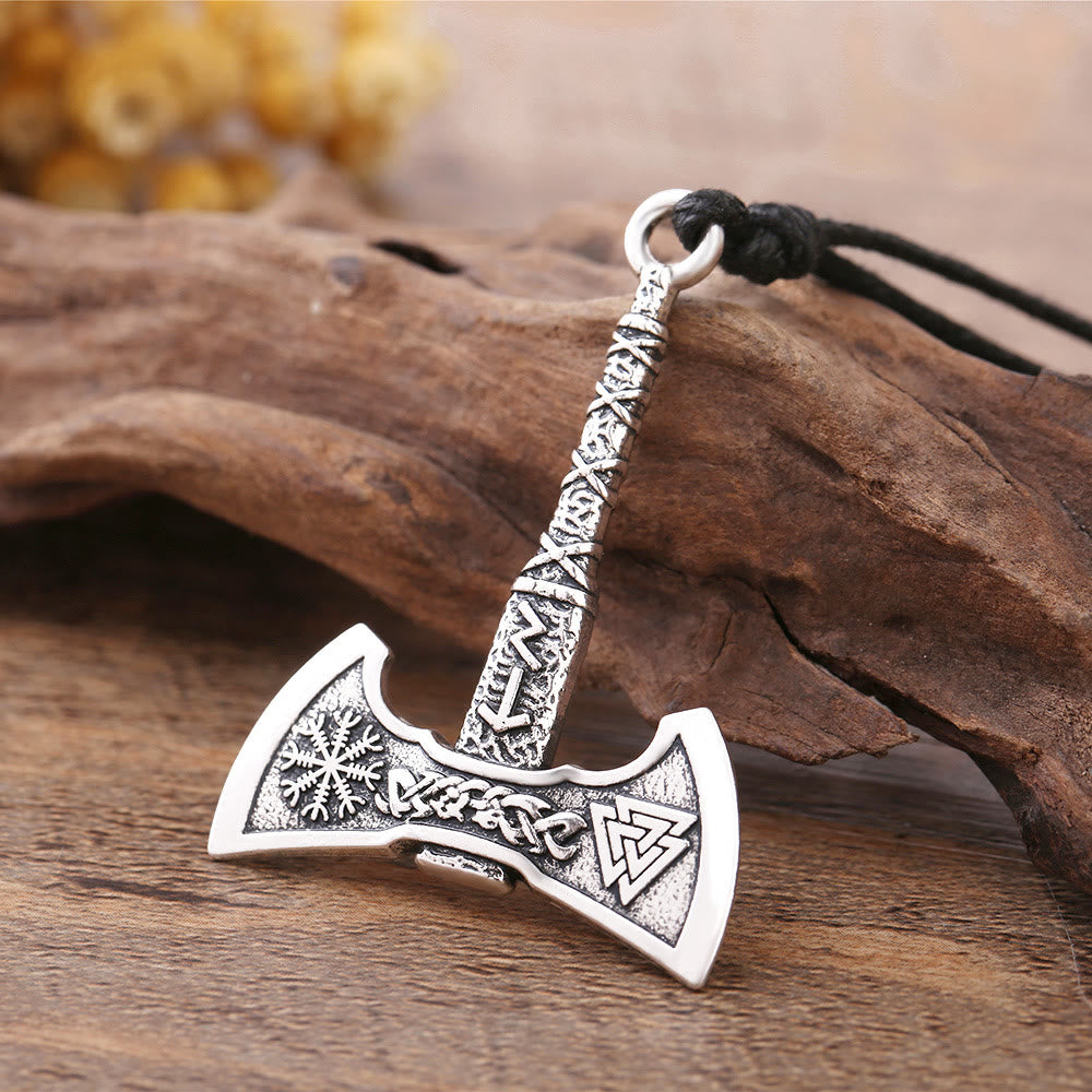 WorldNorse Wikinger Axt Anhänger-Amulett-Halskette