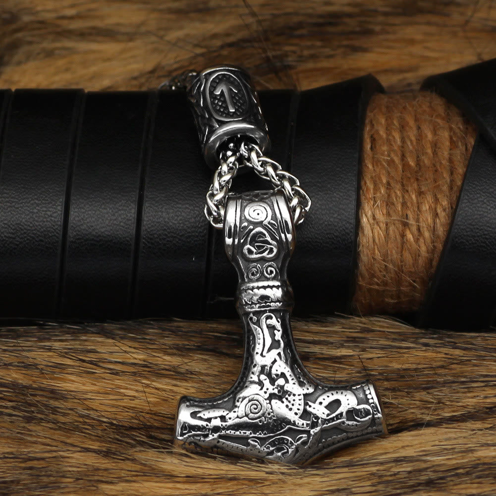WorldNorse Viking Mjölnir Thors Hammer Halskette