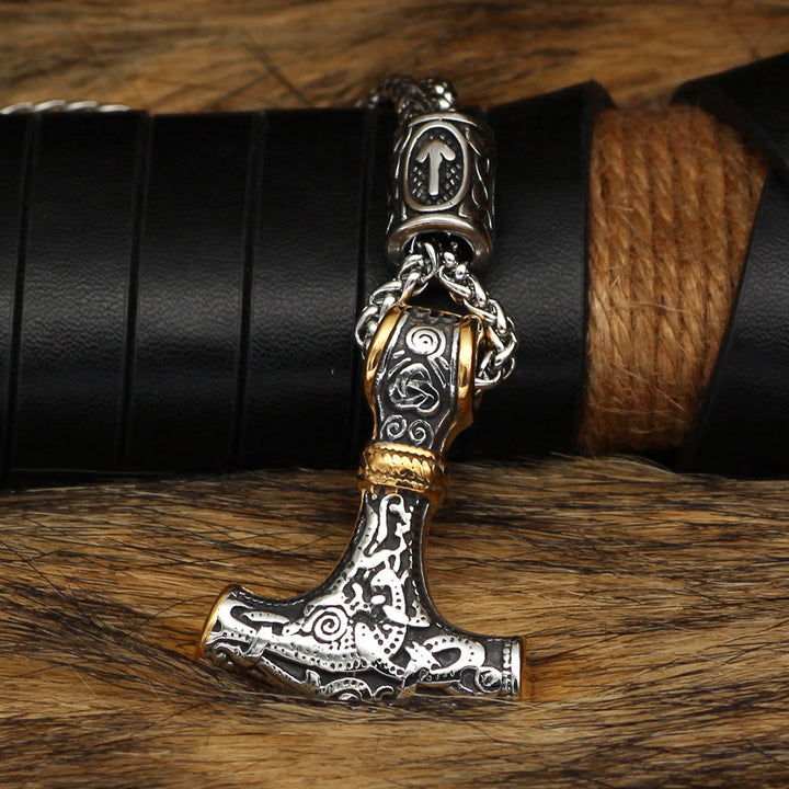 WorldNorse Viking Mjölnir Thors Hammer Halskette