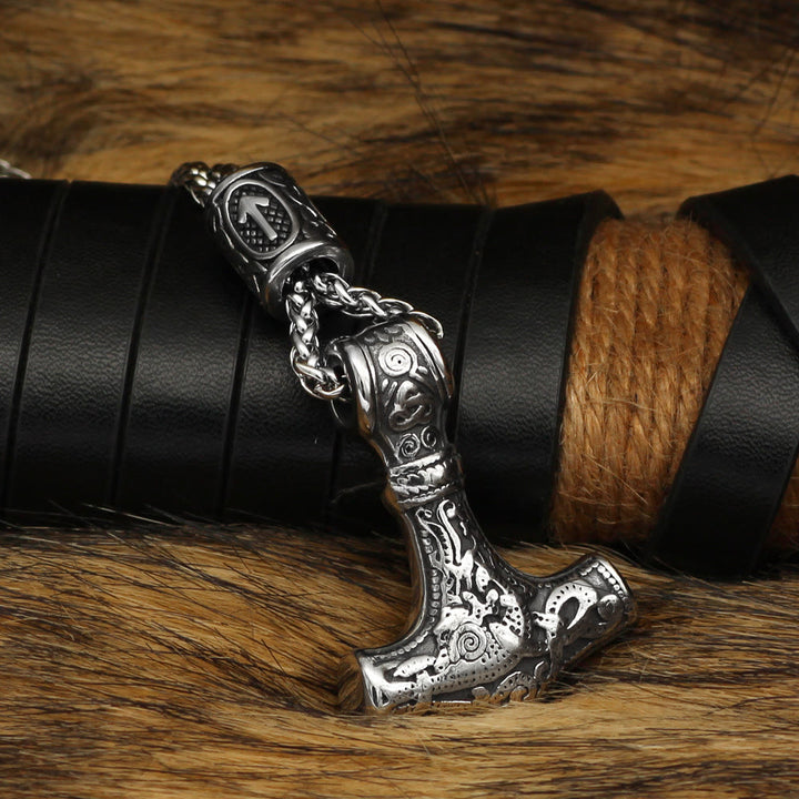 WorldNorse Viking Mjölnir Thors Hammer Halskette