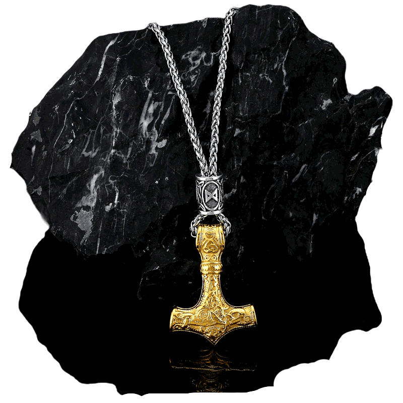 WorldNorse Viking Mjölnir Thors Hammer Halskette