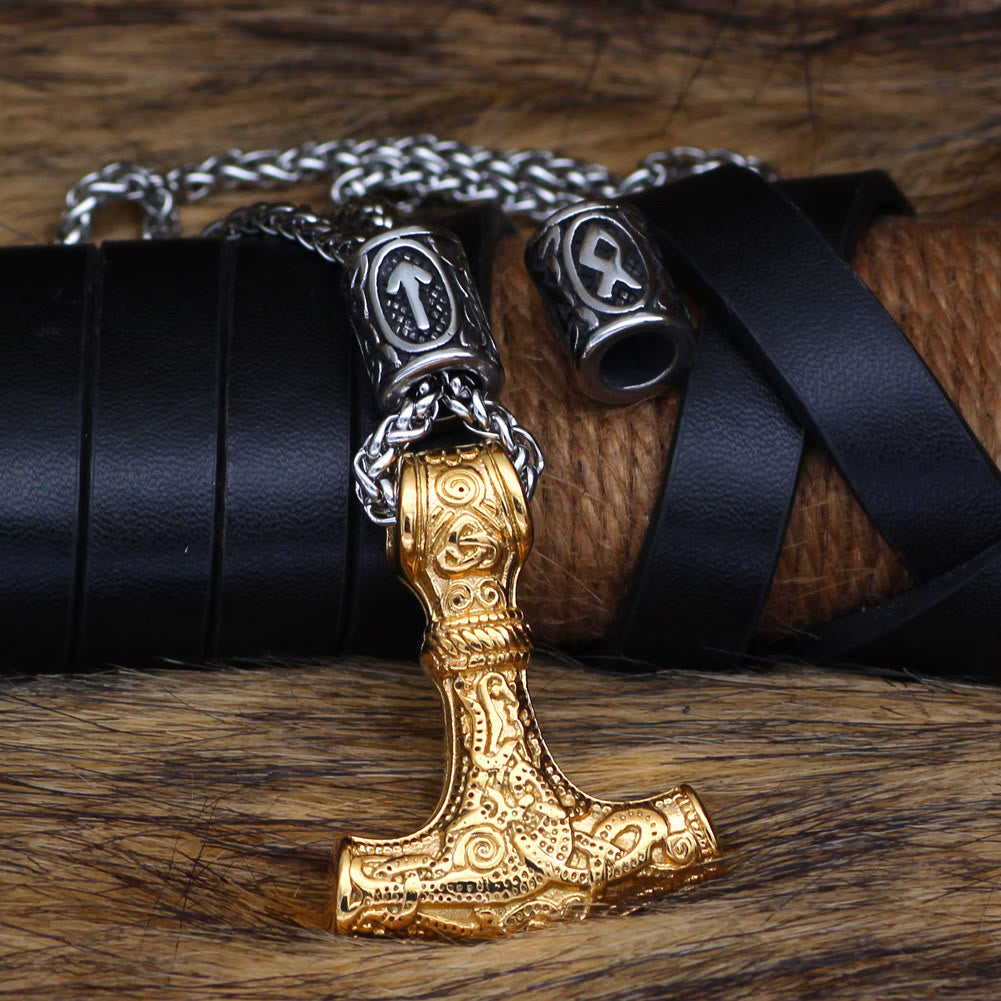 WorldNorse Viking Mjölnir Thors Hammer Halskette