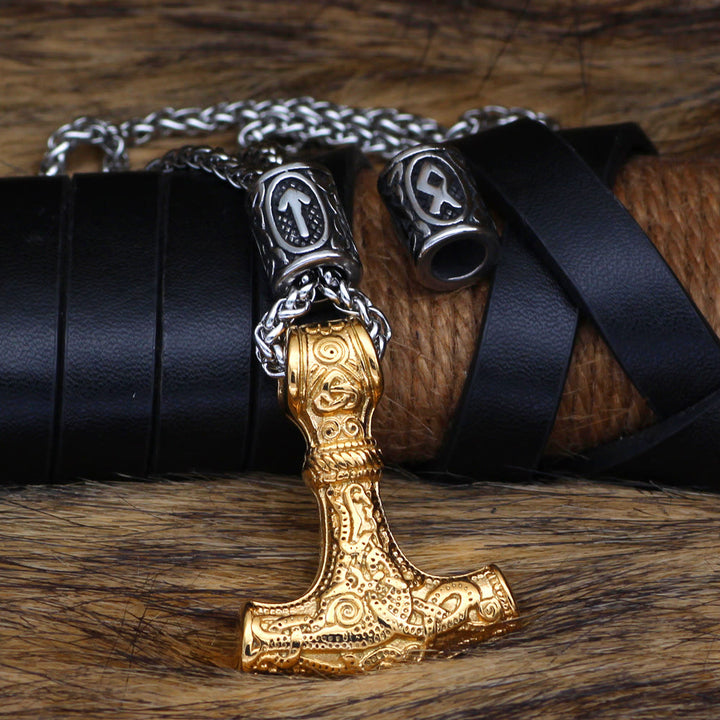 WorldNorse Viking Mjölnir Thors Hammer Halskette