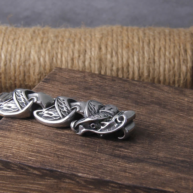 WorldNorse Das vergoldete Wikingerarmband mit Schlangenschuppen