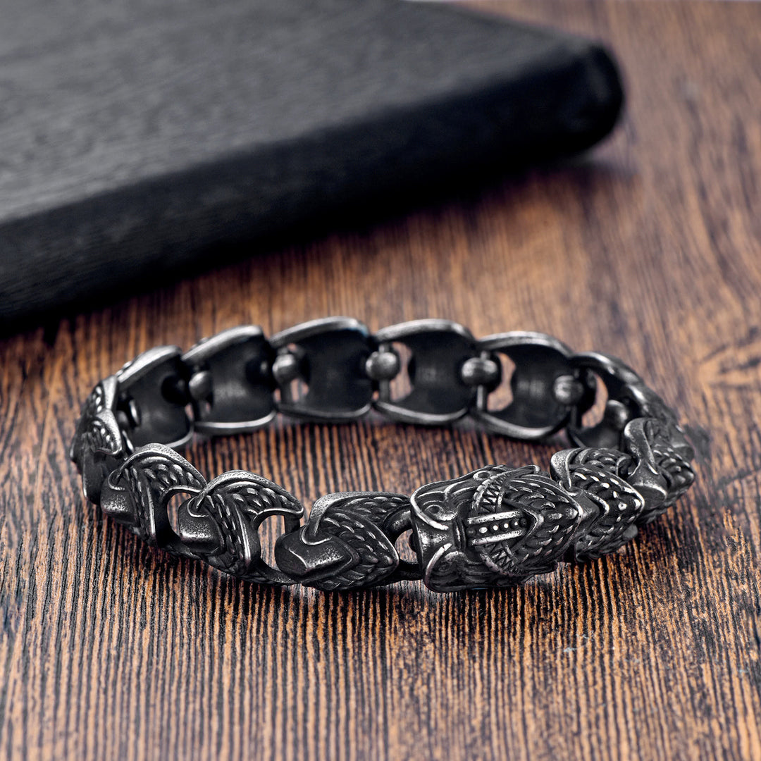 WorldNorse Das vergoldete Wikingerarmband mit Schlangenschuppen