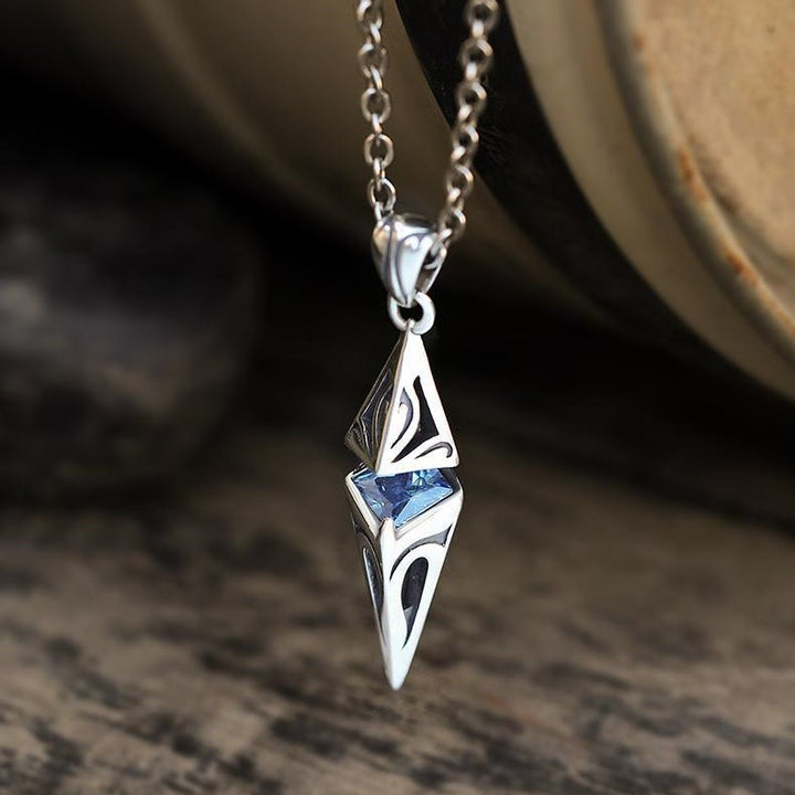 WorldNorse Halskette mit Talisman-Anhänger aus blauem Zirkon - image 8