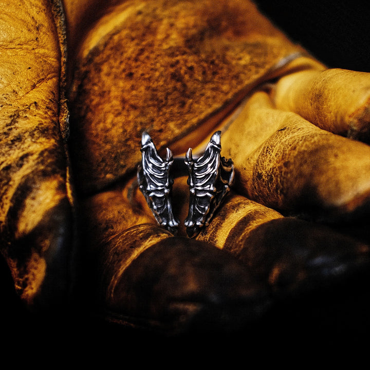 WorldNorse Retro-Drache, geschnitzter Drachenschuppenring