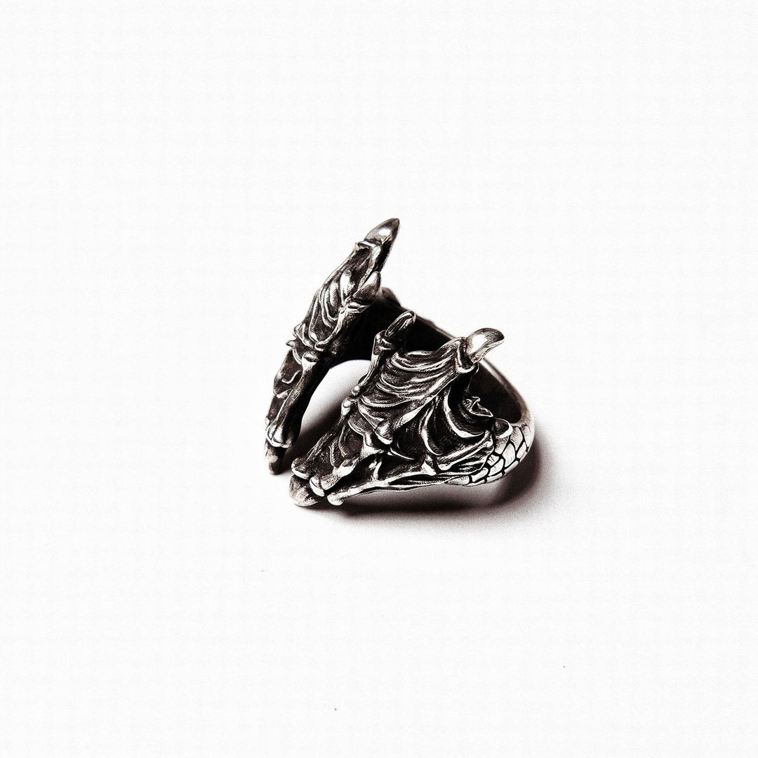 WorldNorse Retro-Drache, geschnitzter Drachenschuppenring