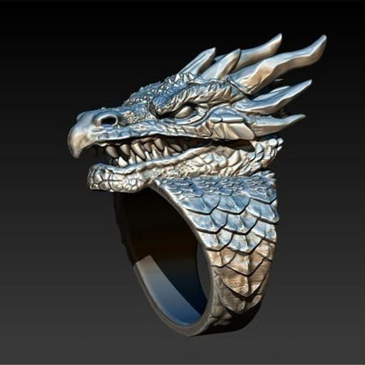 WorldNorse Jormungandr Drachenkopf Wikingerring