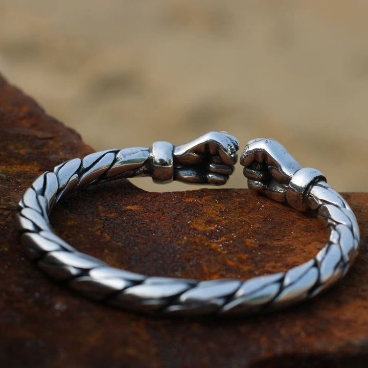 WorldNorse Kraft in der Hand Doppelfaust Vintage Armband