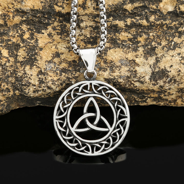 WorldNorse Nordische Triquetra Halskette mit keltischem Dreifaltigkeitsknoten