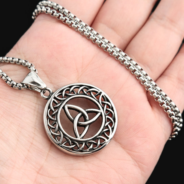 WorldNorse Nordische Triquetra Halskette mit keltischem Dreifaltigkeitsknoten