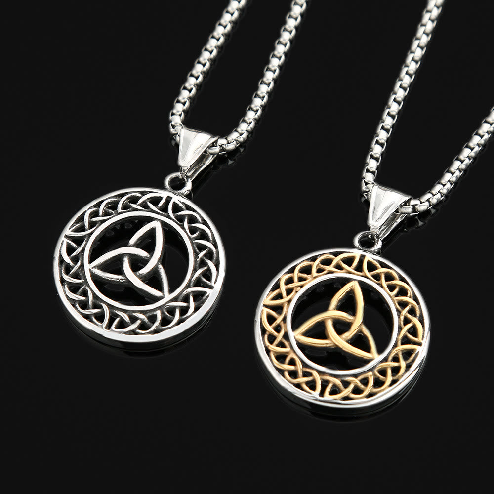 WorldNorse Nordische Triquetra Halskette mit keltischem Dreifaltigkeitsknoten
