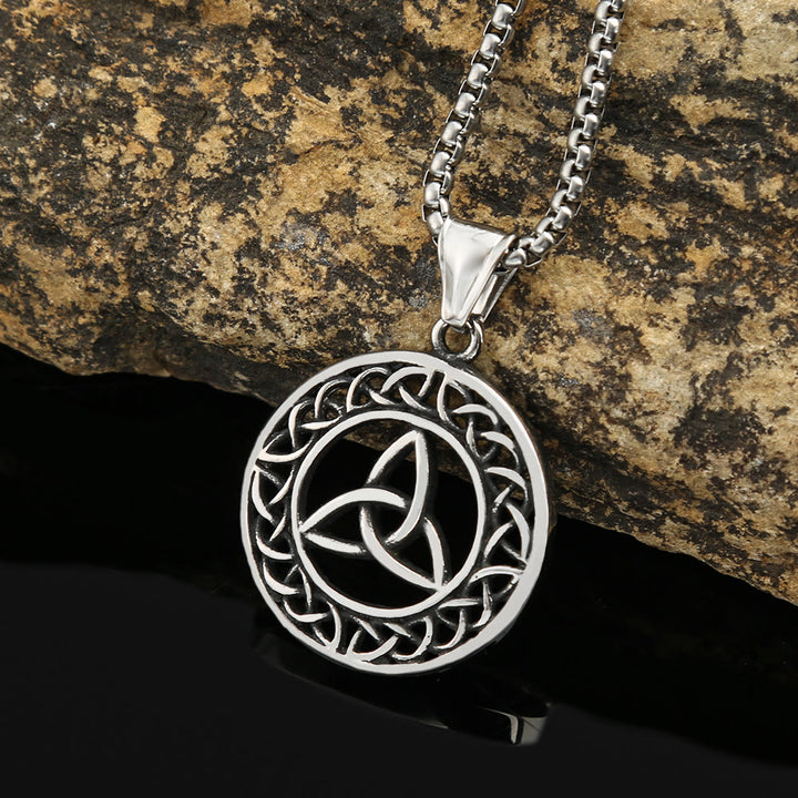 WorldNorse Nordische Triquetra Halskette mit keltischem Dreifaltigkeitsknoten