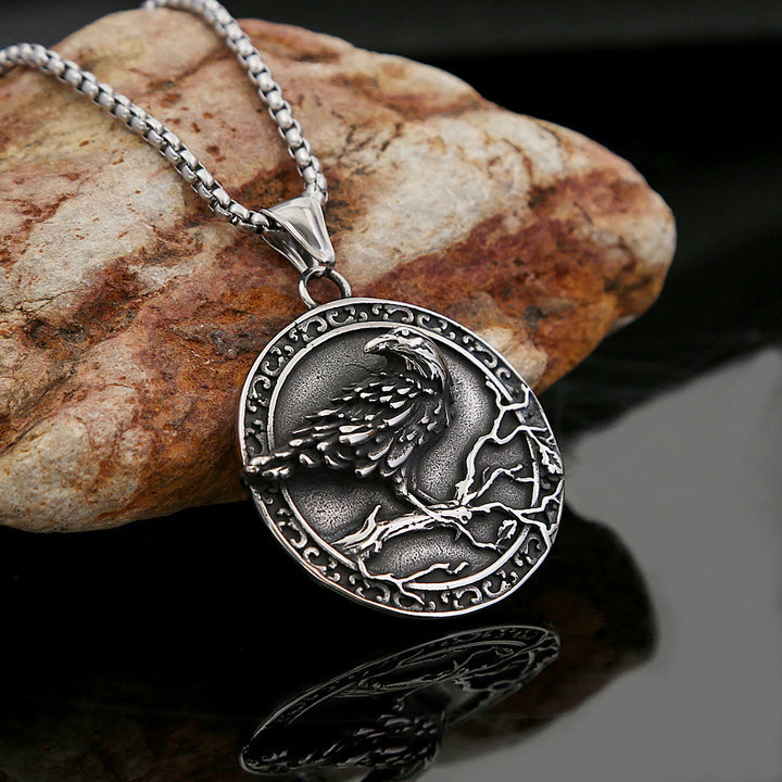 WorldNorse Vintage geprägte Raven -Odin