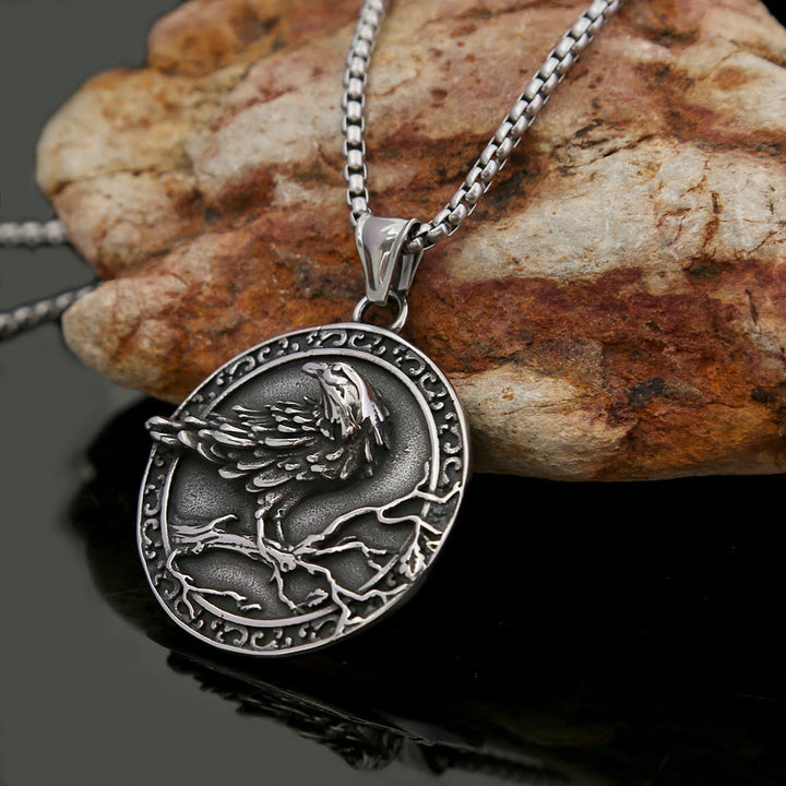 WorldNorse Vintage geprägte Raven -Odin