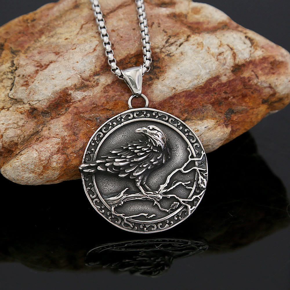WorldNorse Vintage geprägte Raven -Odin