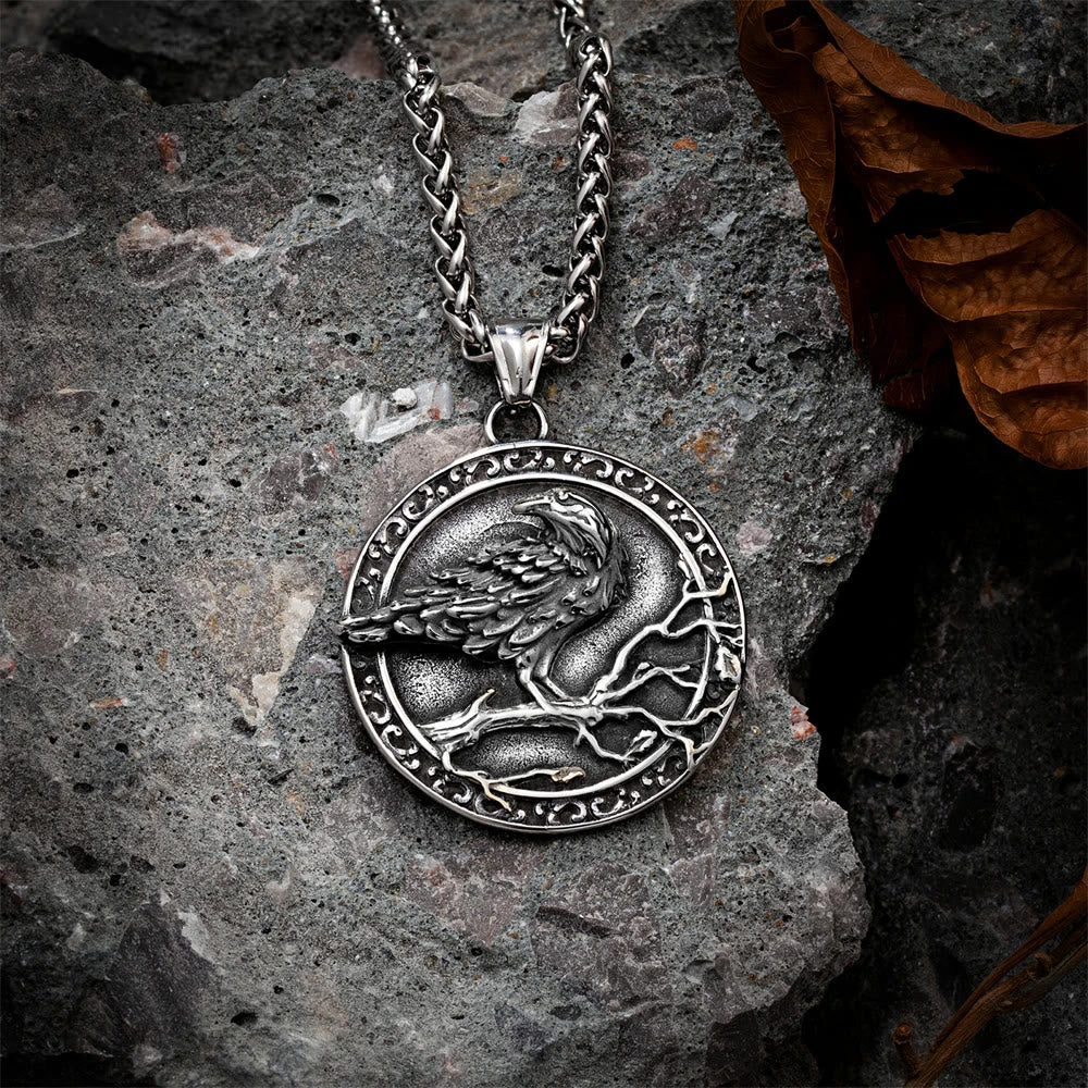 WorldNorse Vintage geprägte Raven -Odin