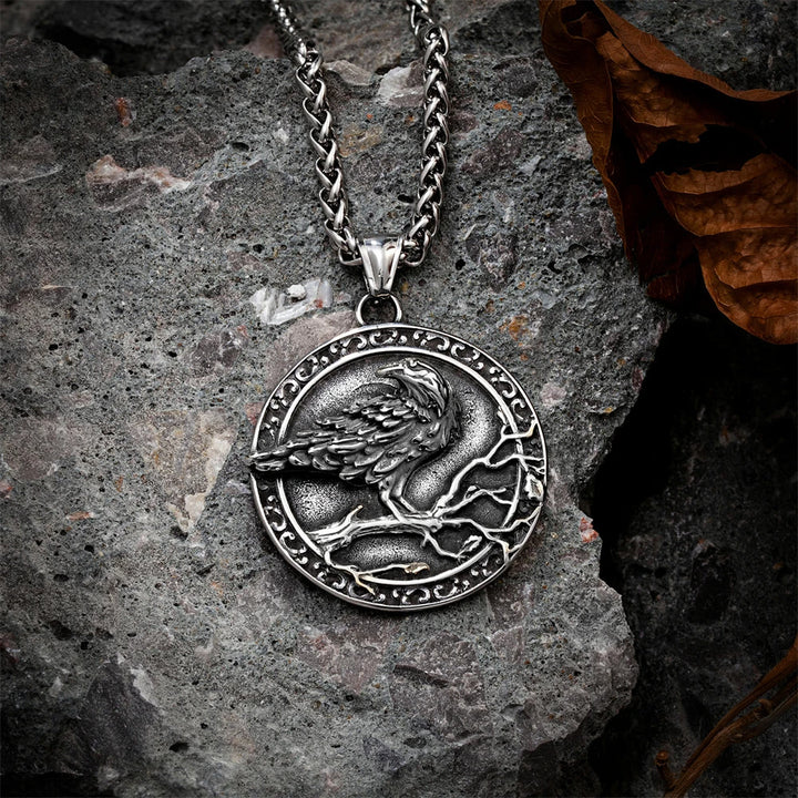 WorldNorse Vintage geprägte Raven -Odin